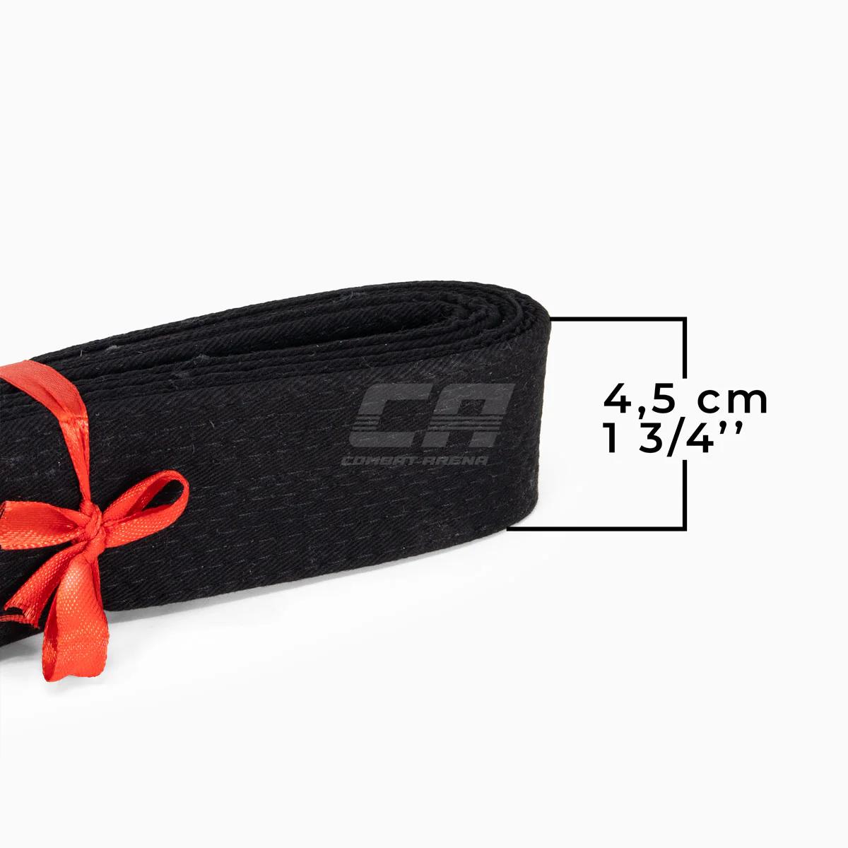 Ceinture noire Arawaza coton 44 mm  - Image 3