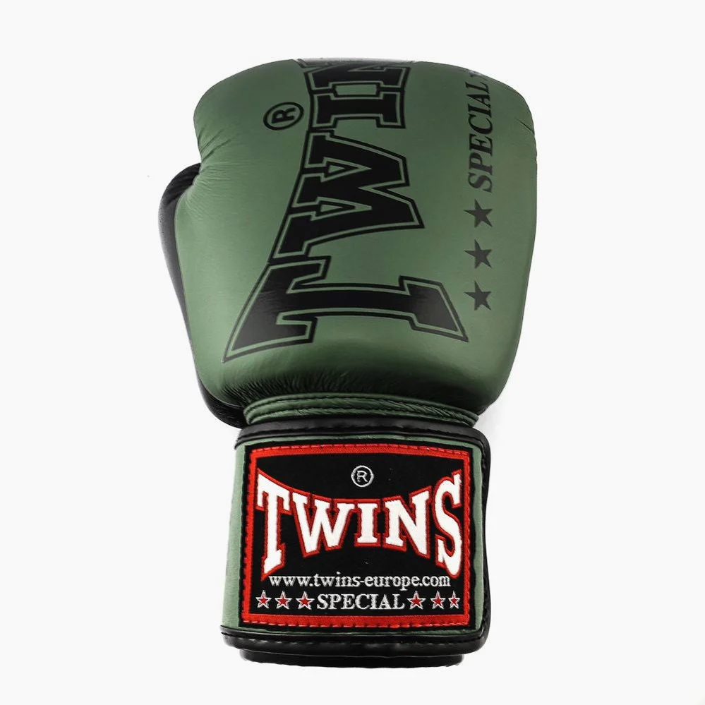 Gants de Muay Thai Twins Special BGVL8 Vert  - Image 3