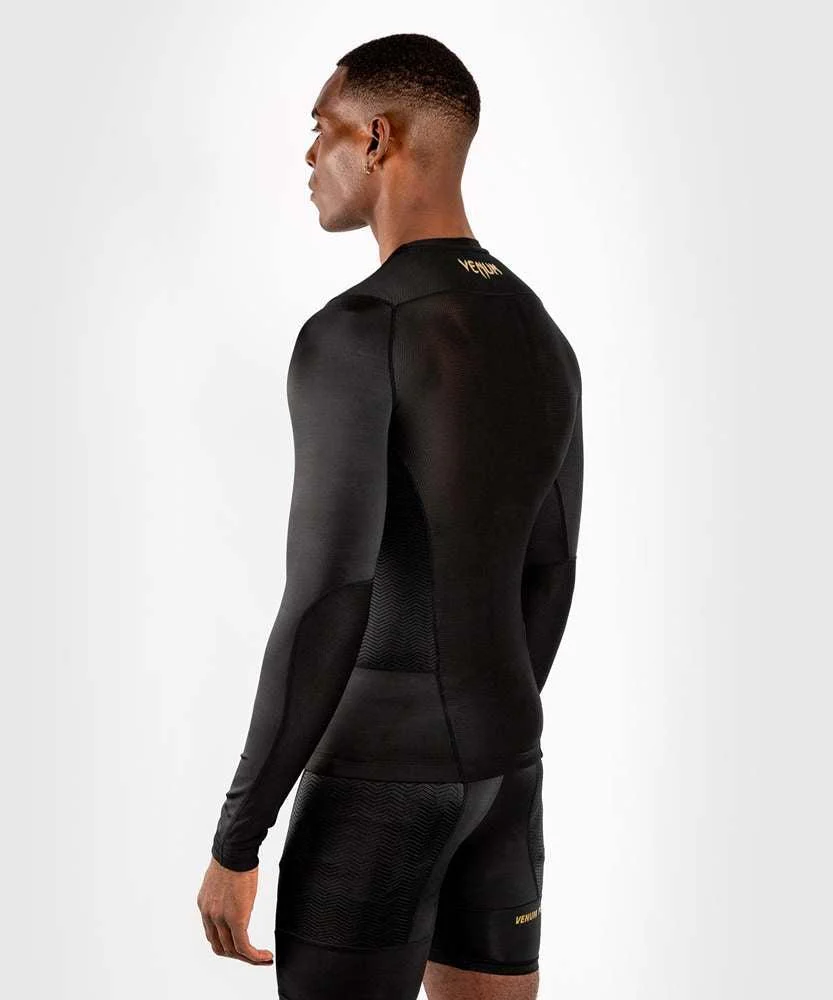 Rashguard Venum G-Fit Noir-or manches longues  - Image 5