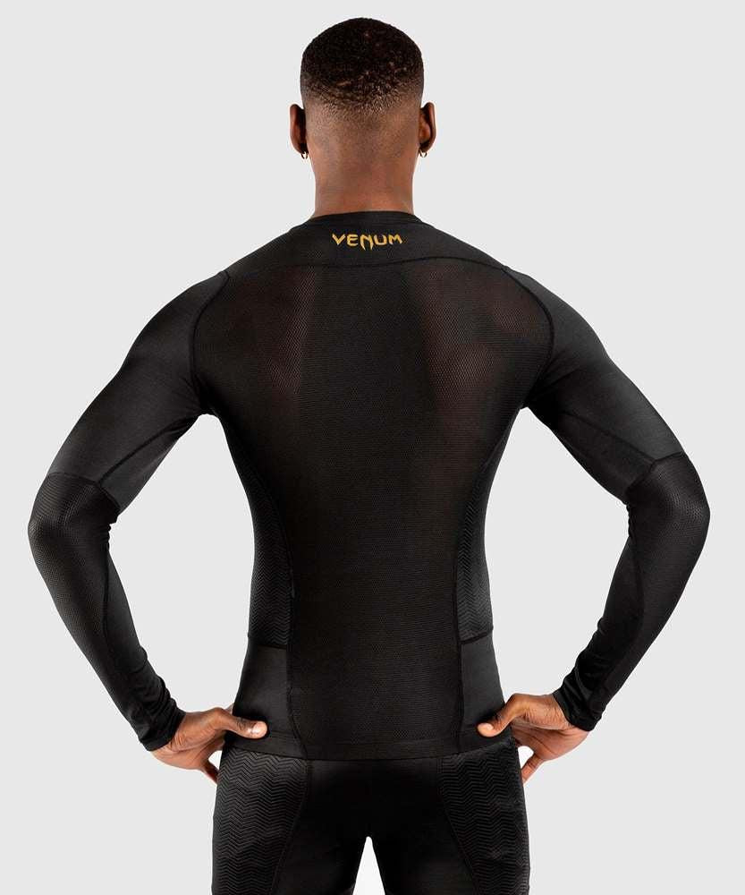 Rashguard Venum G-Fit Noir-or manches longues  - Image 6