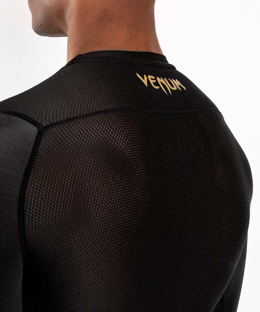Rashguard Venum G-Fit Noir-or manches longues  - Image 7