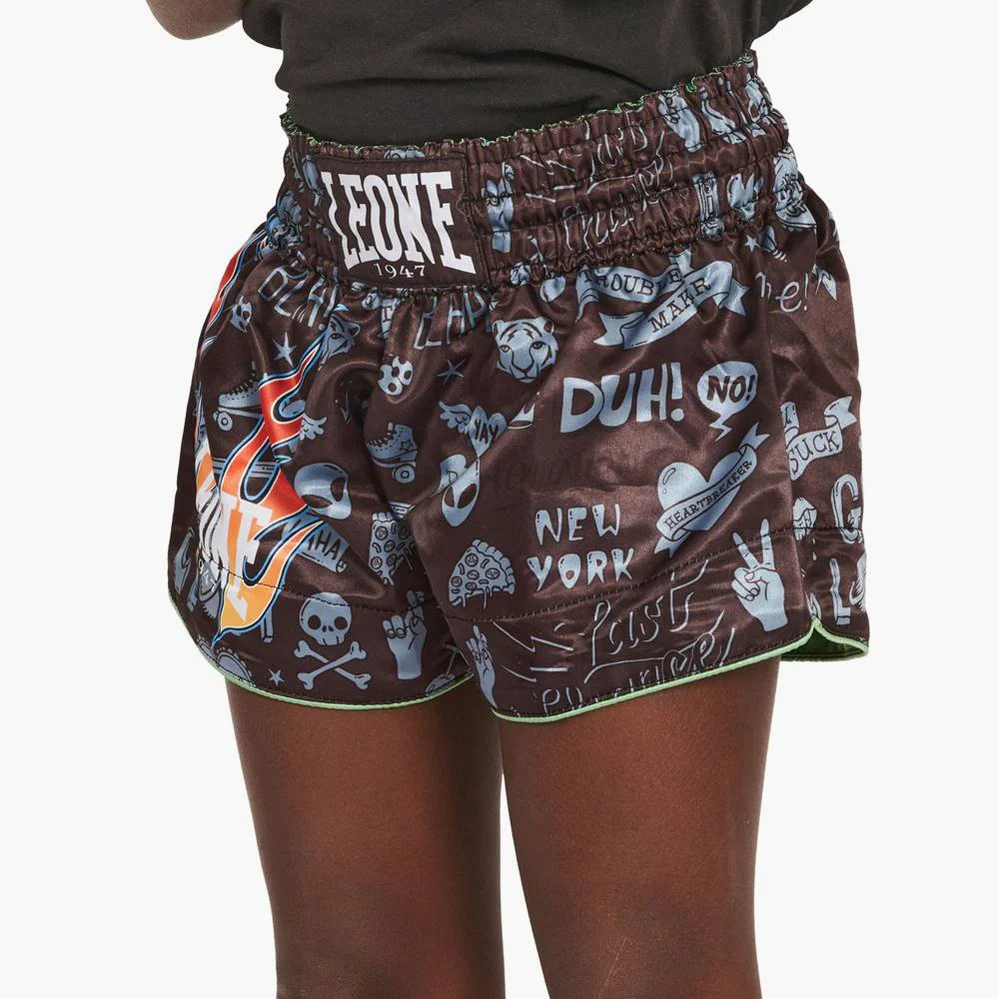 Shorts pour enfants kick-thai Leone Flames ABJ20  - Image 5