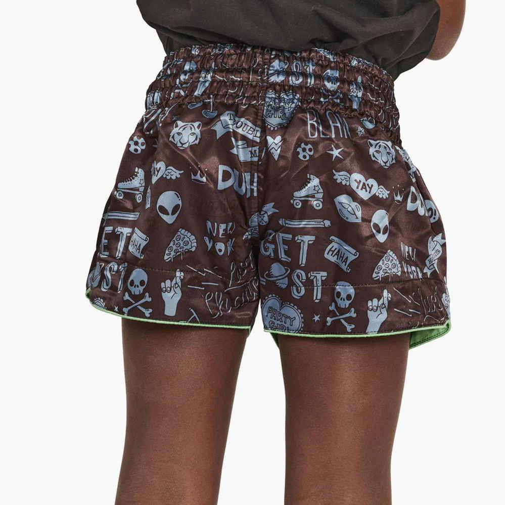 Shorts pour enfants kick-thai Leone Flames ABJ20  - Image 8