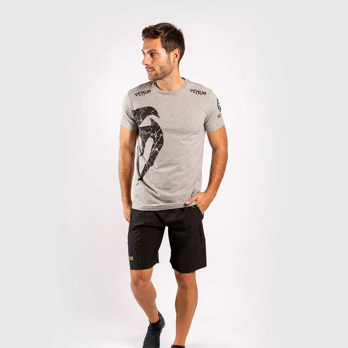 T-shirt en Coton Venum Giant Gris-Noir  - Image 7